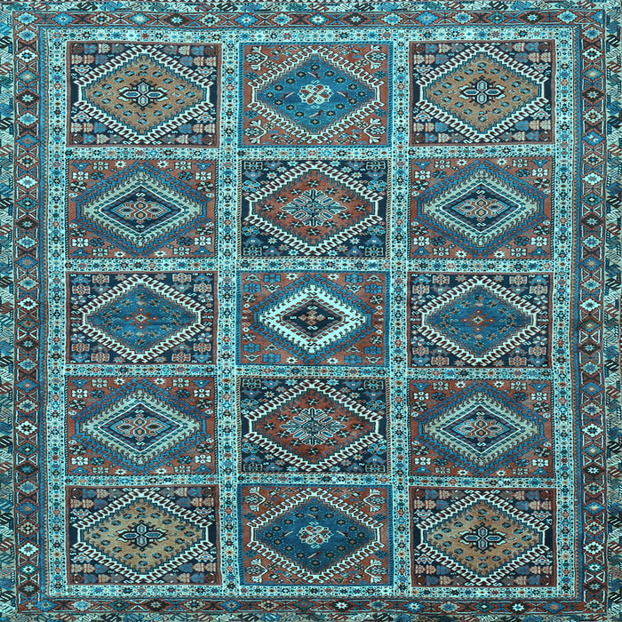 Square Persian Light Blue Traditional Rug, tr3212lblu
