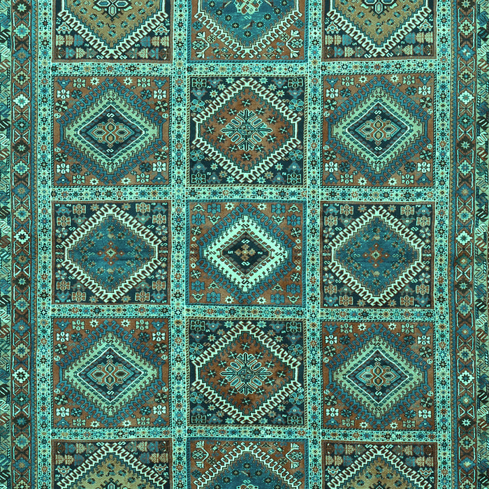 Machine Washable Persian Turquoise Traditional Area Rugs, wshtr3212turq