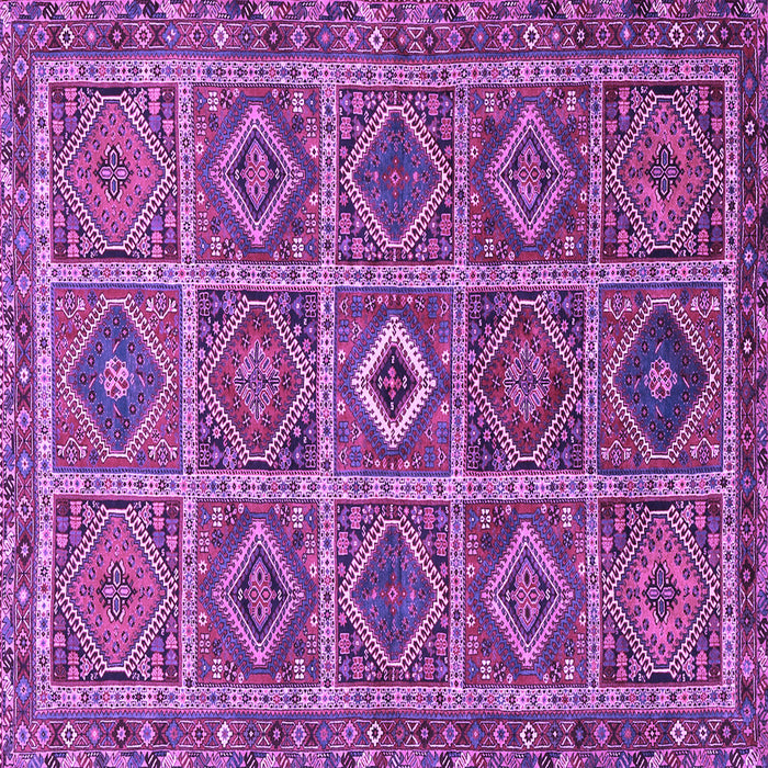 Square Persian Purple Traditional Rug, tr3212pur
