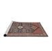 Sideview of Machine Washable Traditional Camel Brown Rug, wshtr3213