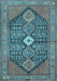 Machine Washable Persian Light Blue Traditional Rug, wshtr3213lblu