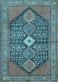 Persian Light Blue Traditional Rug, tr3213lblu