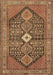 Machine Washable Persian Brown Traditional Rug, wshtr3213brn