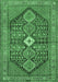 Machine Washable Persian Emerald Green Traditional Area Rugs, wshtr3213emgrn