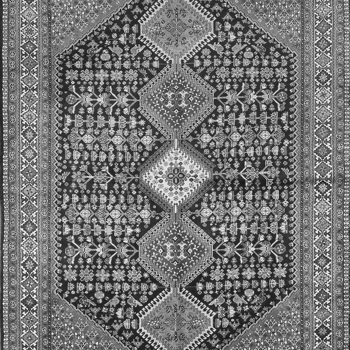 Serging Thickness of Machine Washable Persian Gray Traditional Rug, wshtr3213gry