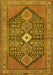 Machine Washable Persian Yellow Traditional Rug, wshtr3213yw