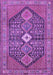 Machine Washable Persian Purple Traditional Area Rugs, wshtr3213pur