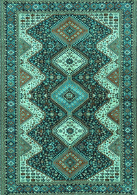 Persian Turquoise Traditional Rug, tr3214turq
