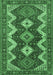 Machine Washable Persian Emerald Green Traditional Area Rugs, wshtr3214emgrn