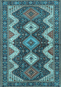 Persian Light Blue Traditional Rug, tr3214lblu