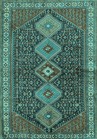 Persian Turquoise Traditional Rug, tr3215turq