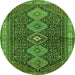 Machine Washable Persian Green Traditional Area Rugs, wshtr3215grn