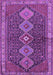 Machine Washable Persian Purple Traditional Area Rugs, wshtr3215pur