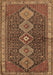 Machine Washable Persian Brown Traditional Rug, wshtr3215brn