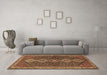 Machine Washable Persian Brown Traditional Rug in a Living Room,, wshtr3215brn