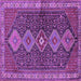 Square Machine Washable Persian Purple Traditional Area Rugs, wshtr3215pur