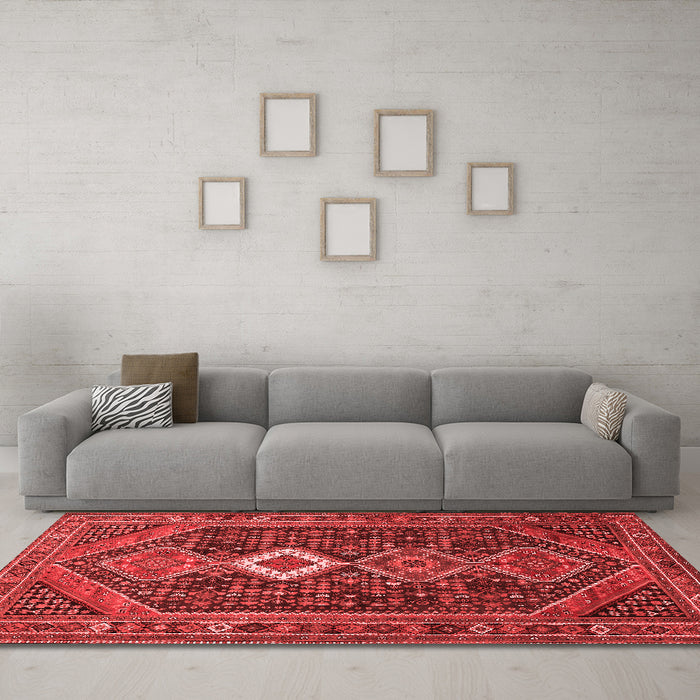 Traditional Red Washable Rugs