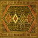 Square Persian Yellow Traditional Rug, tr3216yw