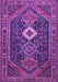 Machine Washable Persian Purple Traditional Area Rugs, wshtr3216pur