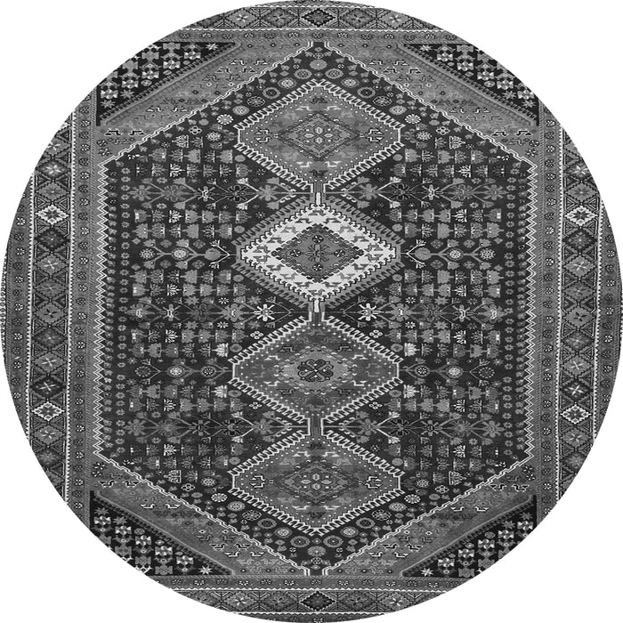 Machine Washable Persian Gray Traditional Rug, wshtr3216gry