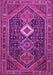 Machine Washable Persian Pink Traditional Rug, wshtr3216pnk