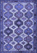 Machine Washable Persian Blue Traditional Rug, wshtr3217blu