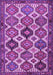 Machine Washable Persian Purple Traditional Area Rugs, wshtr3217pur