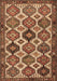 Machine Washable Persian Brown Traditional Rug, wshtr3217brn