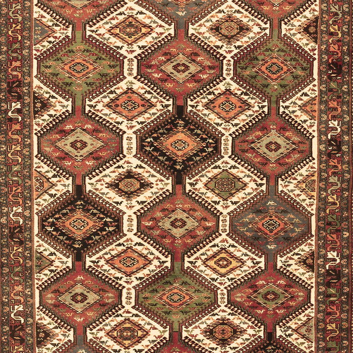Machine Washable Persian Brown Traditional Rug, wshtr3217brn