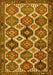 Machine Washable Persian Yellow Traditional Rug, wshtr3217yw