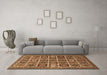 Machine Washable Persian Brown Traditional Rug in a Living Room,, wshtr3218brn