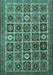 Machine Washable Persian Turquoise Traditional Area Rugs, wshtr3218turq