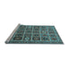 Sideview of Machine Washable Persian Light Blue Traditional Rug, wshtr3218lblu