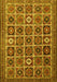 Machine Washable Persian Yellow Traditional Rug, wshtr3218yw