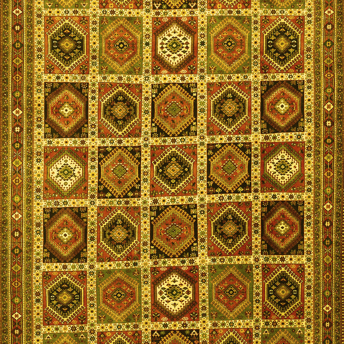 Machine Washable Persian Yellow Traditional Rug, wshtr3218yw