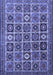 Machine Washable Persian Blue Traditional Rug, wshtr3218blu