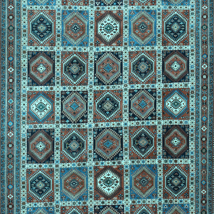 Machine Washable Persian Light Blue Traditional Rug, wshtr3218lblu