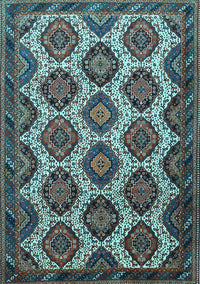 Persian Light Blue Traditional Rug, tr3219lblu