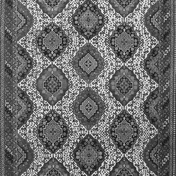 Serging Thickness of Machine Washable Persian Gray Traditional Rug, wshtr3219gry