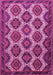 Machine Washable Persian Pink Traditional Rug, wshtr3219pnk