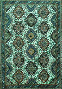 Persian Turquoise Traditional Rug, tr3219turq