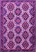 Machine Washable Persian Purple Traditional Area Rugs, wshtr3219pur