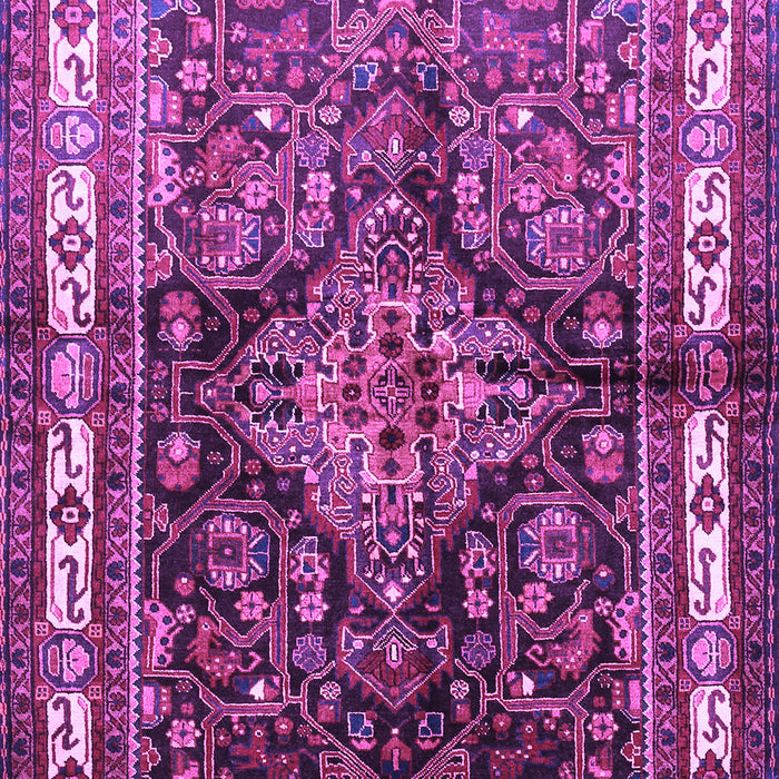 Machine Washable Persian Purple Traditional Area Rugs, wshtr321pur