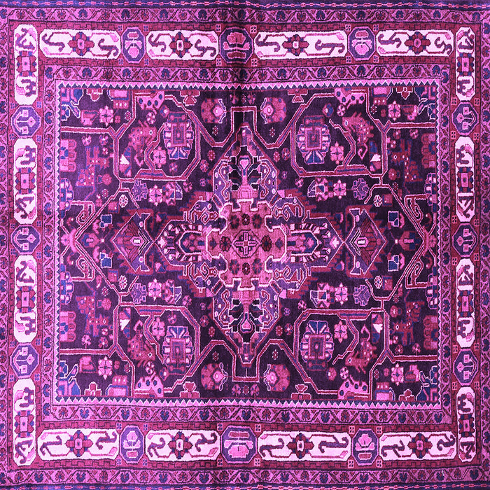 Square Persian Purple Traditional Rug, tr321pur