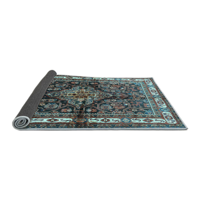 Sideview of Persian Light Blue Traditional Rug, tr321lblu