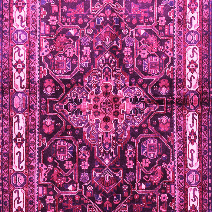 Machine Washable Persian Pink Traditional Rug, wshtr321pnk