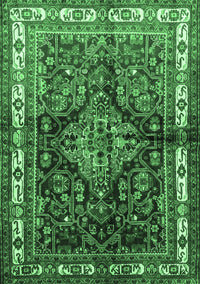 Persian Emerald Green Traditional Rug, tr321emgrn