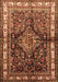 Machine Washable Persian Brown Traditional Rug, wshtr321brn