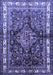 Machine Washable Persian Blue Traditional Rug, wshtr321blu