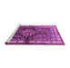 Sideview of Machine Washable Persian Purple Traditional Area Rugs, wshtr321pur